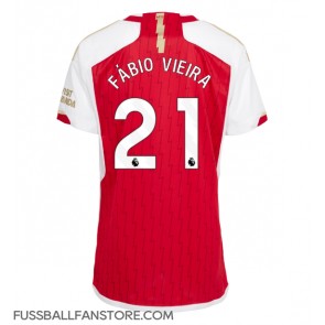 Arsenal Fabio Vieira #21 Replik Heimtrikot Damen 2023-24 Kurzarm